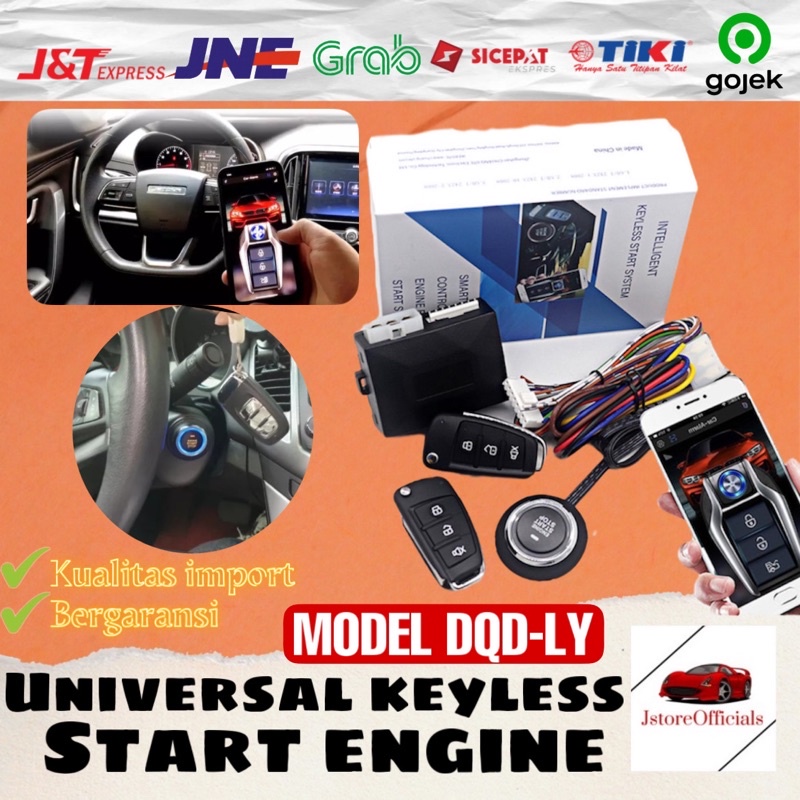 Jual Universal Keyless Start Engine DQD-LY – Starter Mobil Tanpa Kunci ...