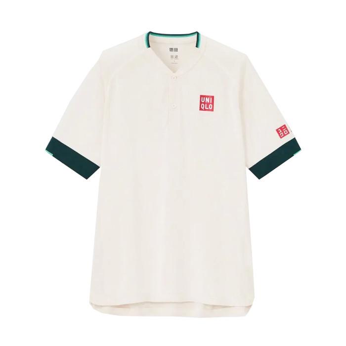 Jual Tenisu Uniqlo Polo Shirt Roger Federer Doha Tennis Baju Tenis Original White Shopee Indonesia