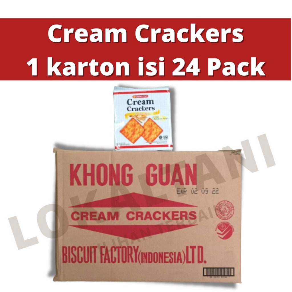 Jual Khong Guan Cream Crackers 300gram 1 KARTON Shopee Indonesia