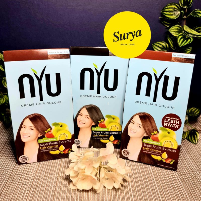 Jual Nyu Creme Hair Color No Amonia Shopee Indonesia