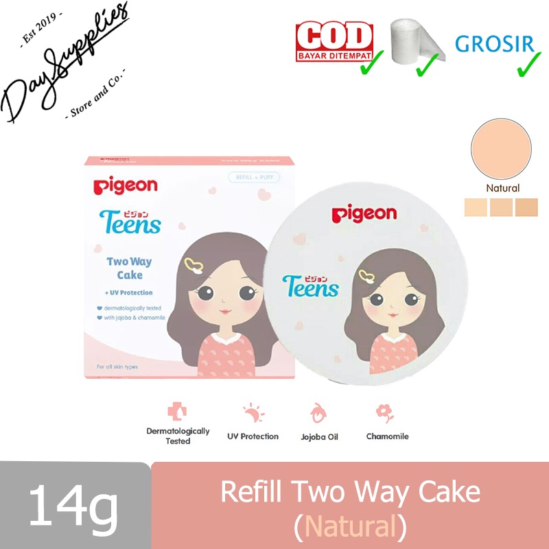 Jual Pigeon TEENS REFILL Two Way Cake Compact Powder + UV Protection ...