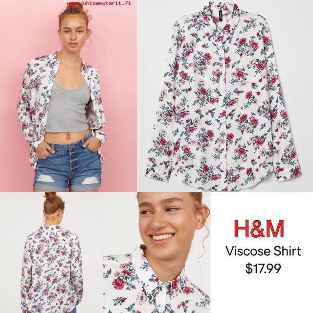 H and m viscose shirt sale