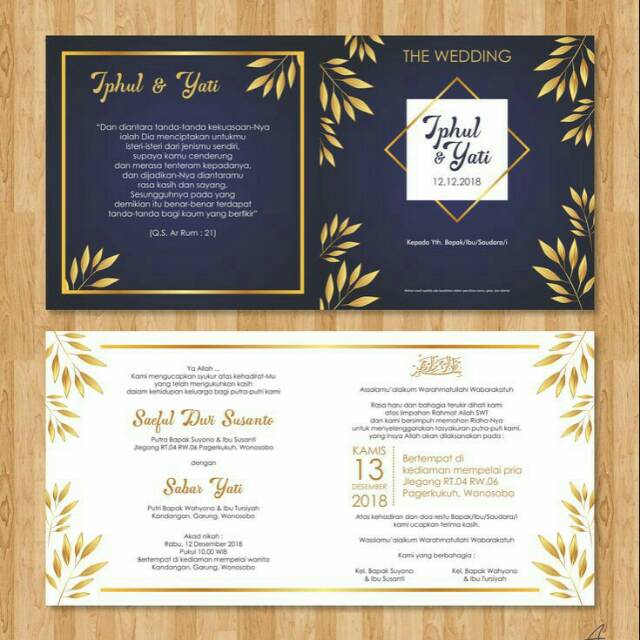 Jual Desain Undangan Pernikahan (SOFT FILE) | Shopee Indonesia