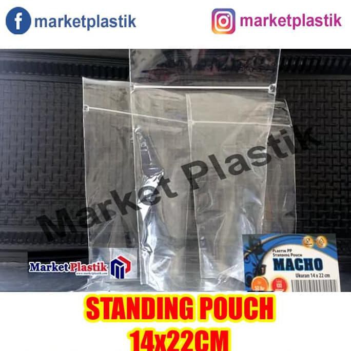 Jual Plastik Ziplock Standing Pouch Ukuran 14x22cm Klip Kemasan Berdiri