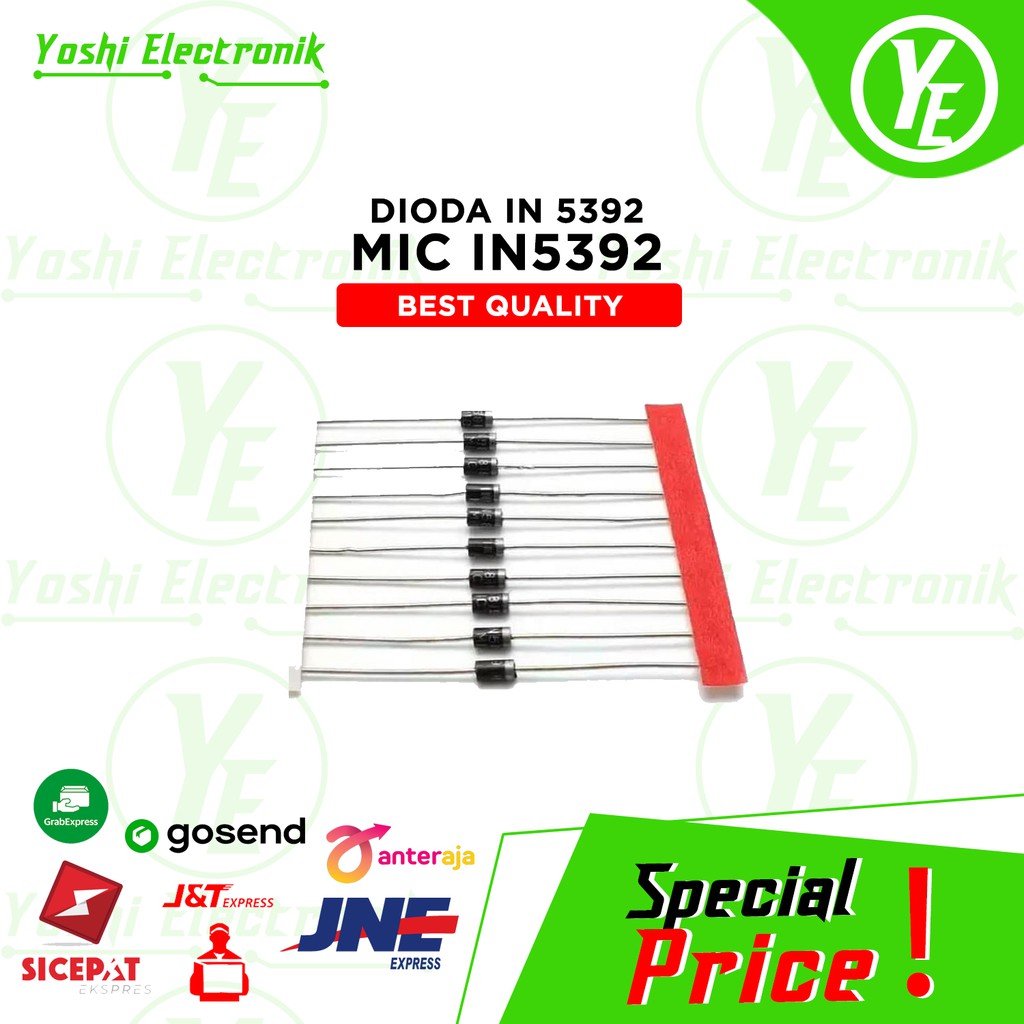Jual Dioda IN5392 / Diode In5392 / Diona 1n5392 MIC Termurah | Shopee ...