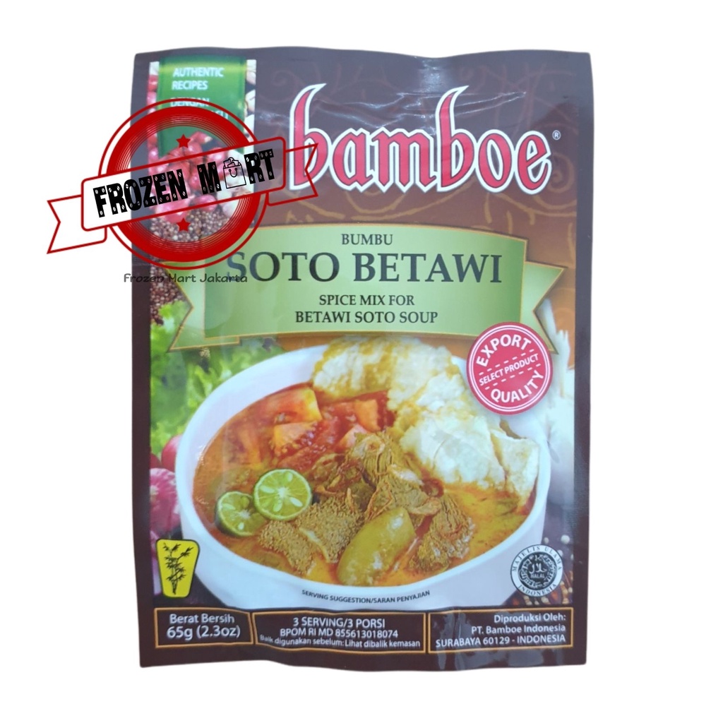 Jual Bamboe Bumbu Instant Soto Betawi Betawi Soto Soup Halal 65 Gr