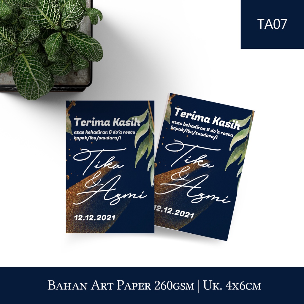 Jual kartu ucapan terimakasih souvenir TA07 | Shopee Indonesia