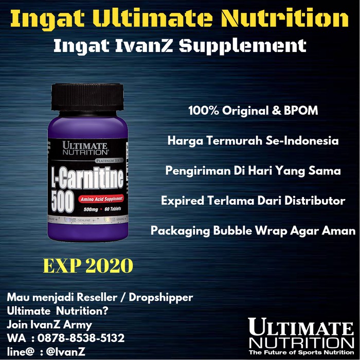 Jual L-carnitine ultimate bubuk 30.000mg 30gram 60tabs 60 tablet | Shopee  Indonesia