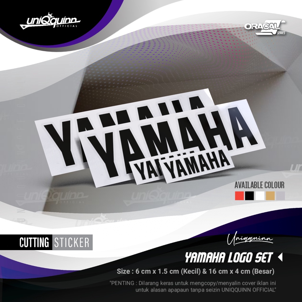 Jual UQ Cutting Stiker Yamaha | Sticker Pack [ isi 4 pcs ] | Shopee ...