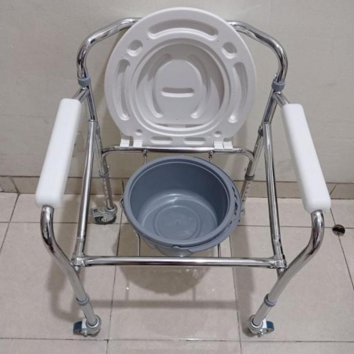 Jual Kursi Bab Roda Commode Chair Roda Kursi Puk Lansia Erfer Shopee Indonesia