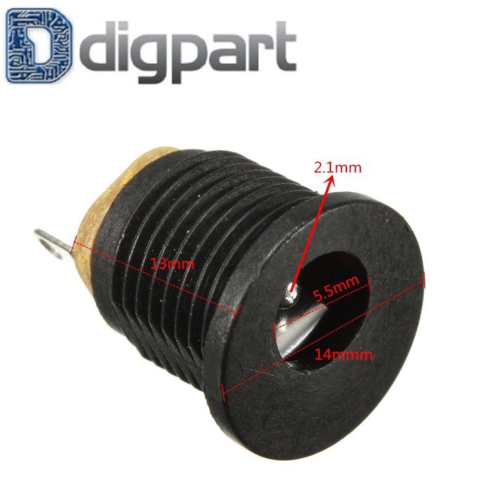 Jual Socket DC Power Jack DC Female Socket Panel Box Mount Soket DC ...