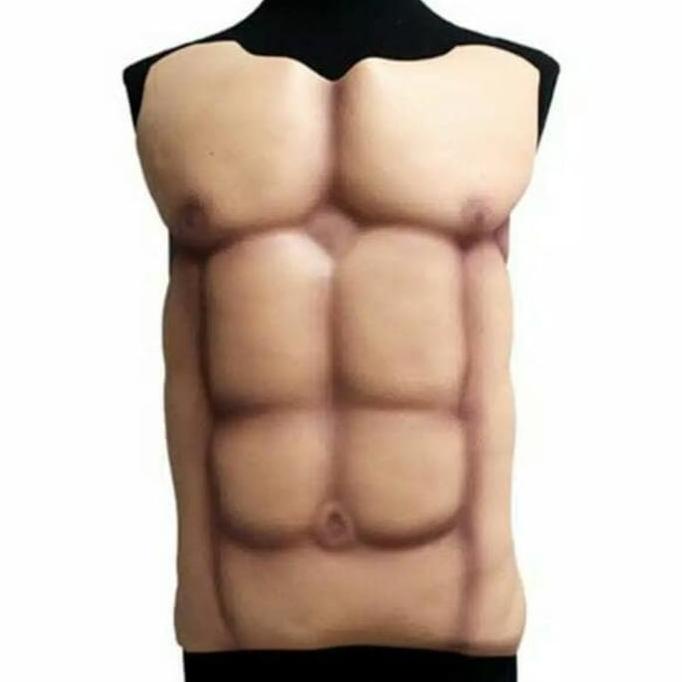 Jual Otot Palsu Dada Perut Bidang Six Pack Halloween Cosplay Topeng