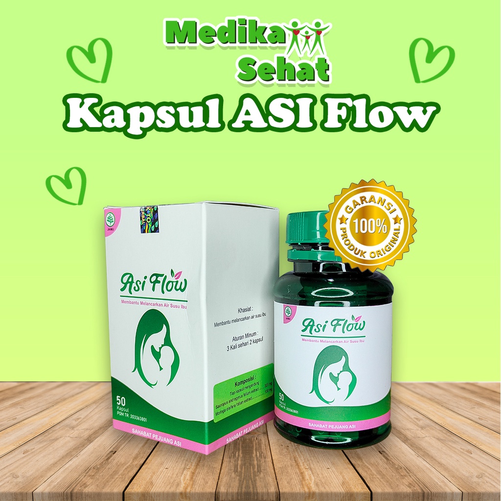 Jual ASI FLOW - Kapsul ASI Booster Pelancar ASI Busui - Isi 50 Kapsul ...