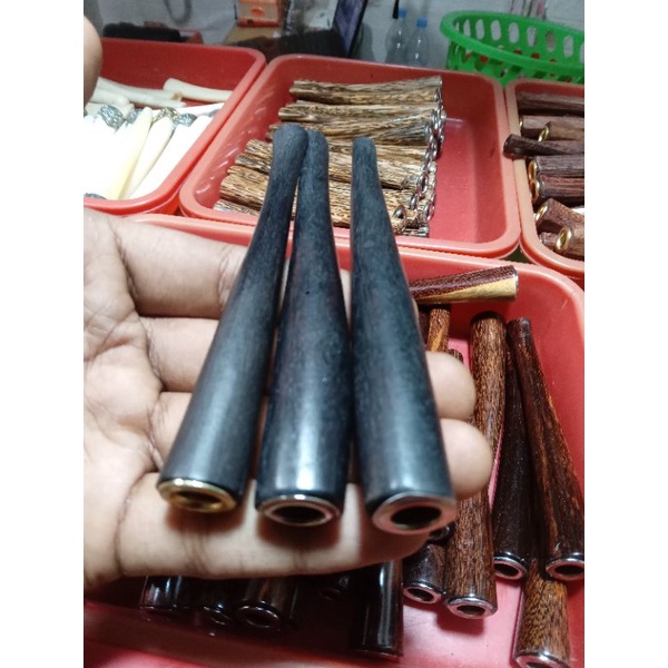 Jual pipa rokok/once galih kelor hitam 14cm | Shopee Indonesia