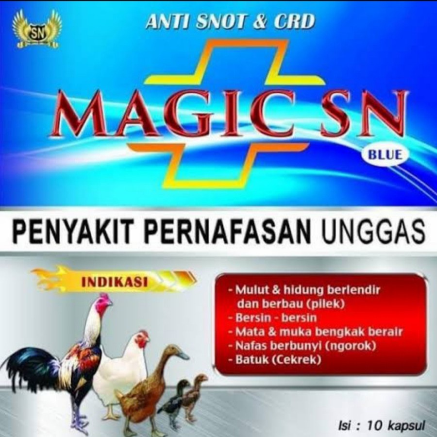 Jual Magic SN anti snot & CRD(penyakit pernafasan unggas) | Shopee ...