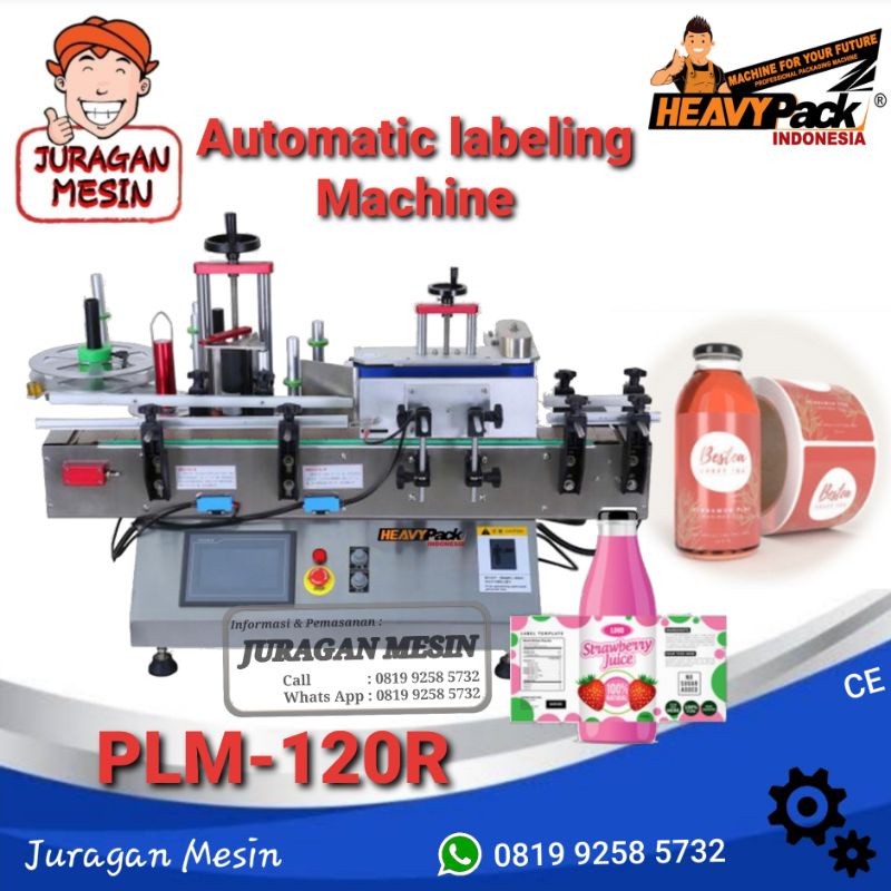 Jual Automatic Labeling Machine Mesin Labeling Stiker Tempel Botol