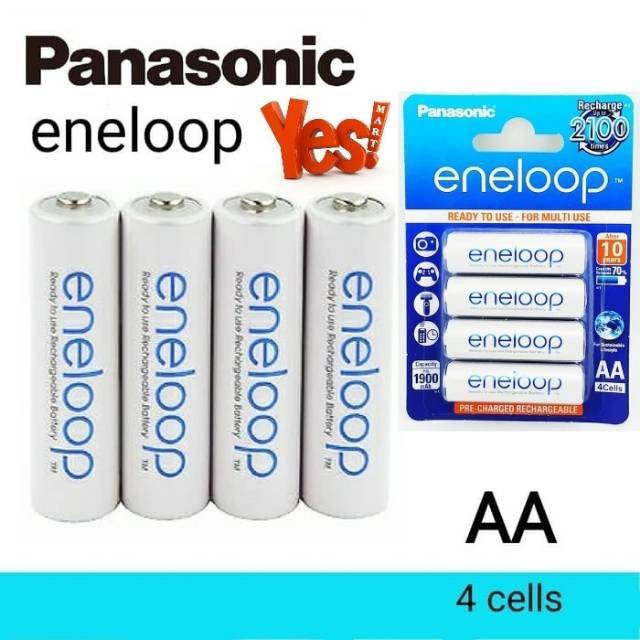 Jual Panasonic Eneloop 4pcs Battery Aa 1900mah Rechargeable Pack