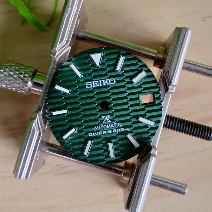 Quadrante orologio verde luminoso da 28,5 mm per NH35/NH36/4R/7S