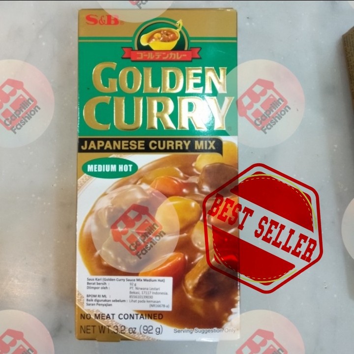 Jual S&B Golden Curry Mix Medium Hot 92gr / Saus Kari Impor Jepang ...