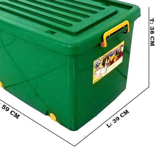 Jual box container roda 90 liter/ boxer / box penyimpanan/ box roda lg ...