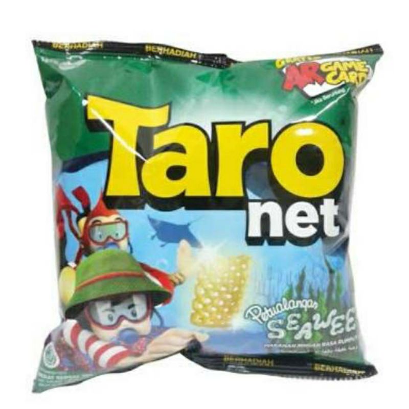Jual Taro Net BBQ Rumput Laut 8gr isi 10 pc/pak | Shopee Indonesia