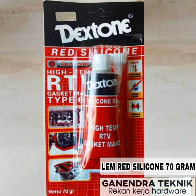 Jual Dextone Lem Red Silicone Silikon Gram Lem Gasket High