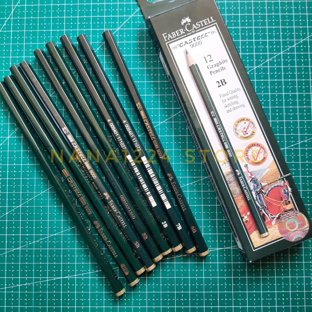 Jual PENSIL FABER CASTELL HB B 2B 3B 4B 5B 6B 7B 8B SATUAN | Shopee ...