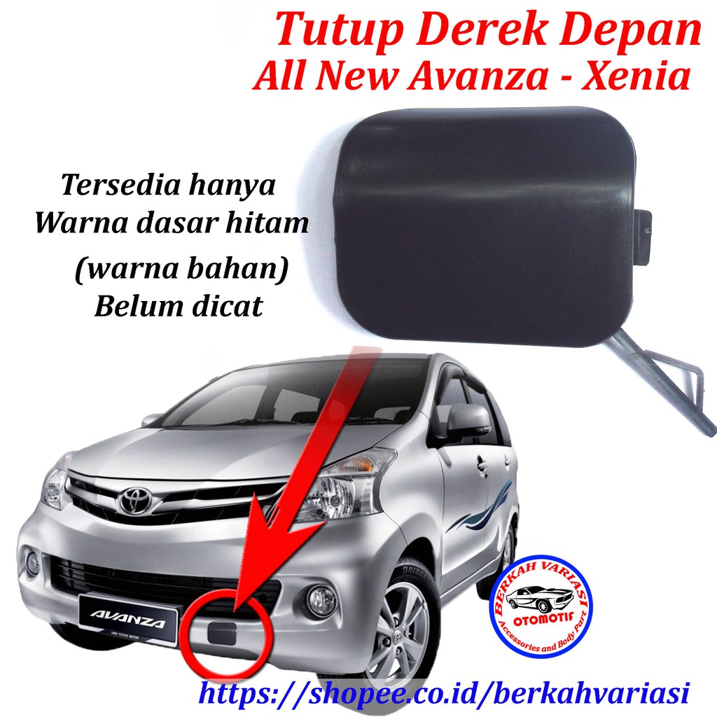 Jual Tutup Derek Cover Towing Depan All New Toyota Avanza Daihatsu