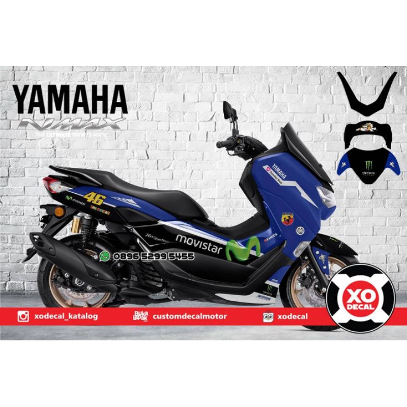 Jual DECAL STICKER YAMAHA NMAX FACELIFT MOVISTAR BLUE DESIGN | Shopee ...