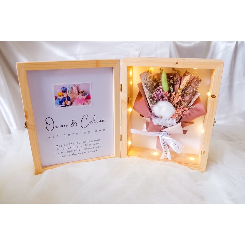 Jual Flower Book Frame 20x25 cm Dried Flower Bouquet in Frame | Shopee ...