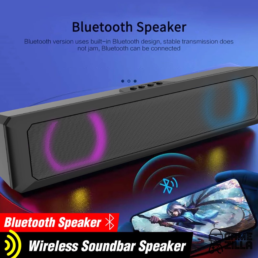 Jual Speaker Bluetooth Soundbar Kecil Spiker PC Laptop Komputer Speker ...