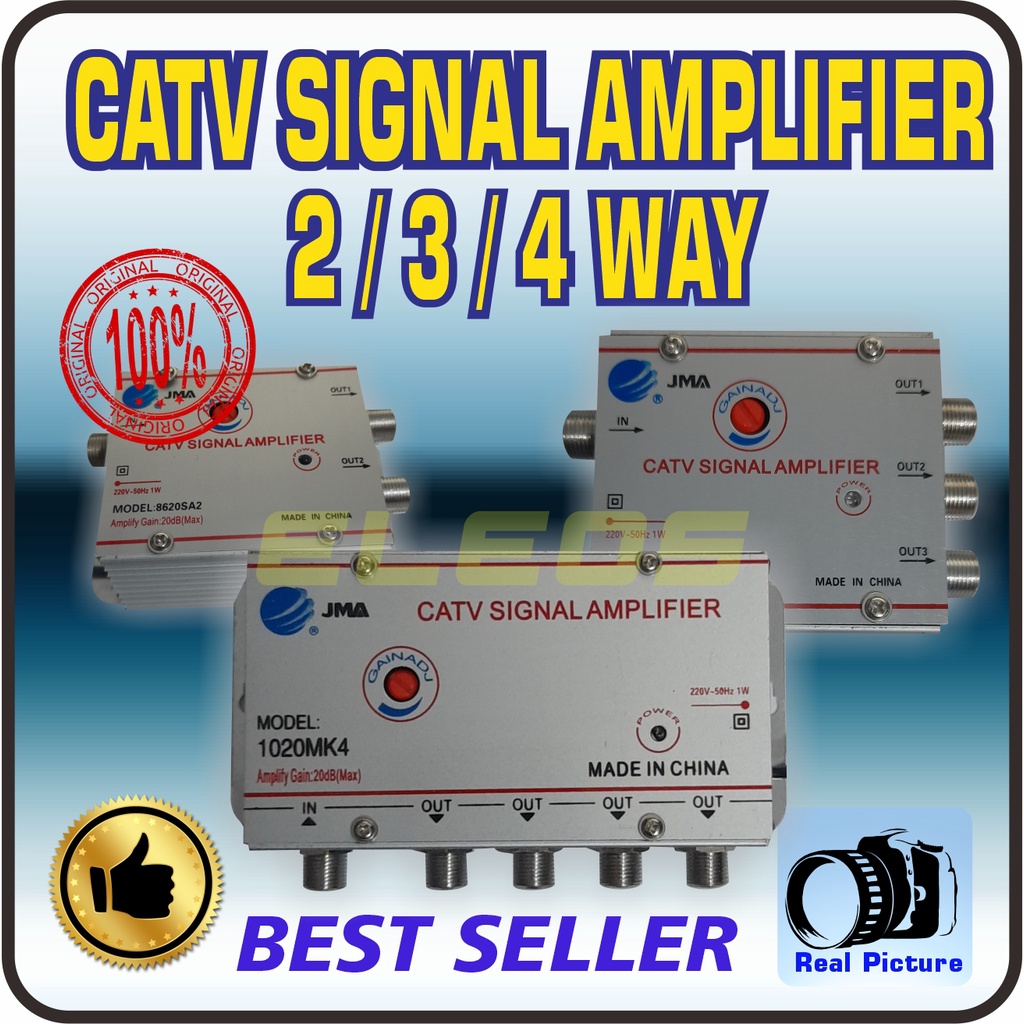 Jual CATV Signal Amplifier Penguat Sinyal CATV Pembagi signal TV Shopee Indonesia