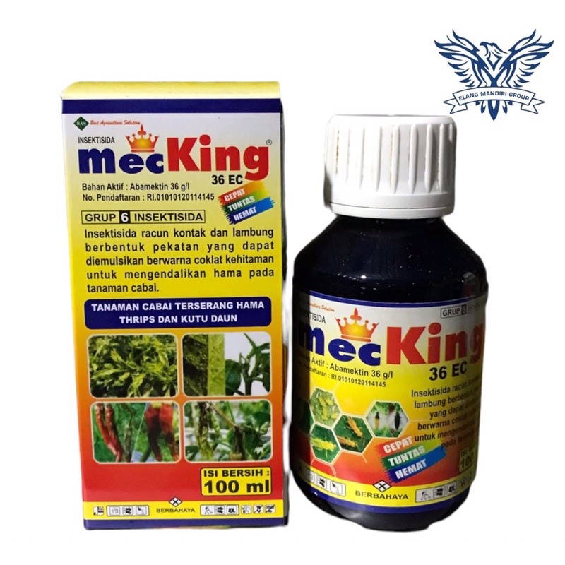 Jual MecKing 36 EC Isi 100ml Abamektin 36 g/l. Pembasmi Hama Thrips Dan ...