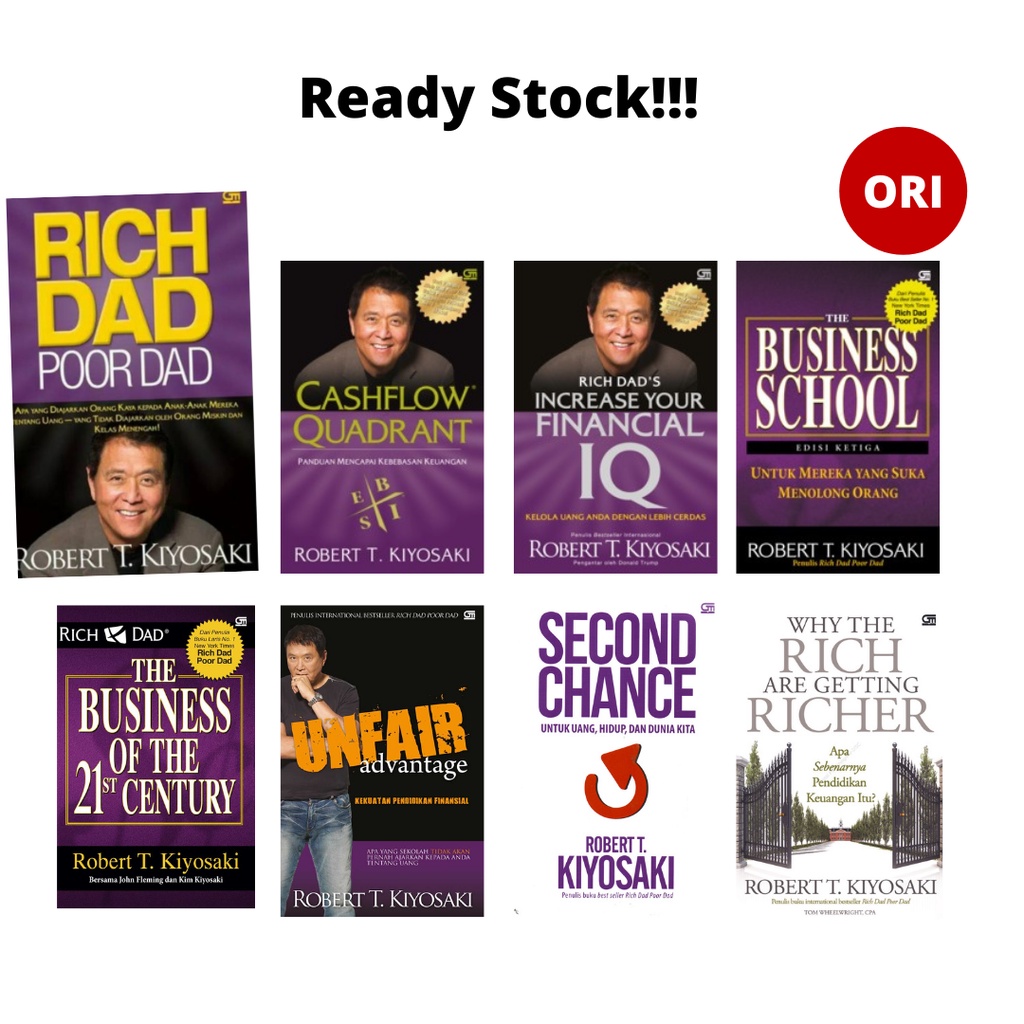 Jual Buku Robert T Kiyosaki Rich Dad Poor Dad Cashflow Quadrant The