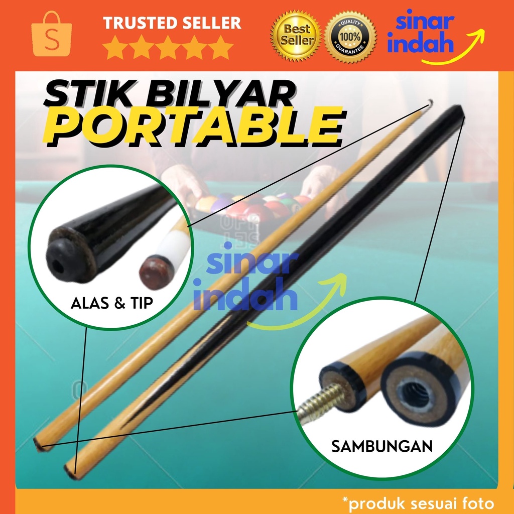 Jual Stik Biliar - Stick Billiard Bilyar Sambung 2 Murah 12mm Maple ...