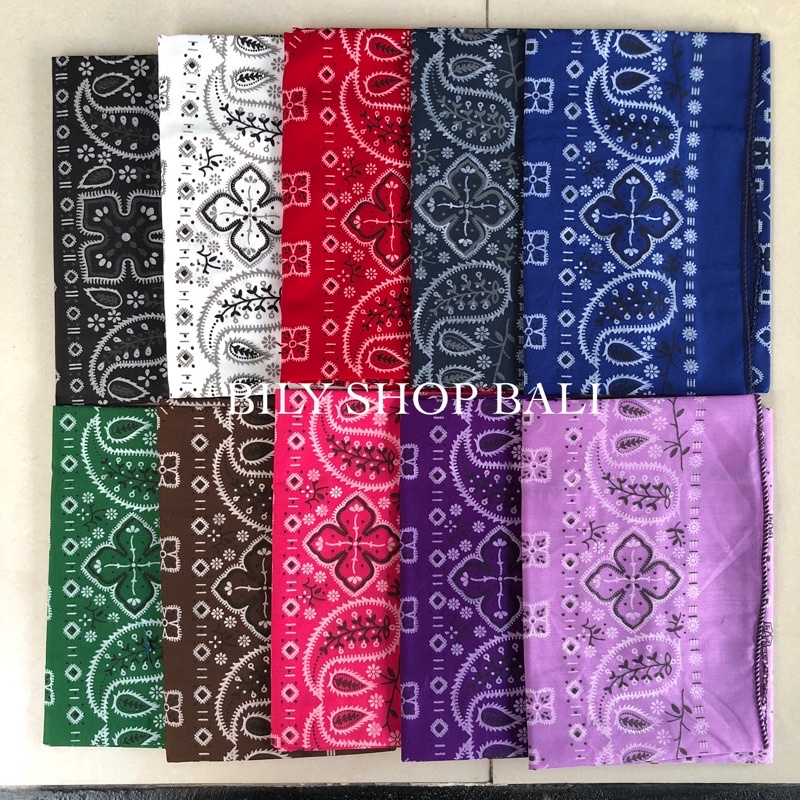 Jual Bandana Retro Slayer Slyer Sleyer Saputangan Headband Masker Batik ...