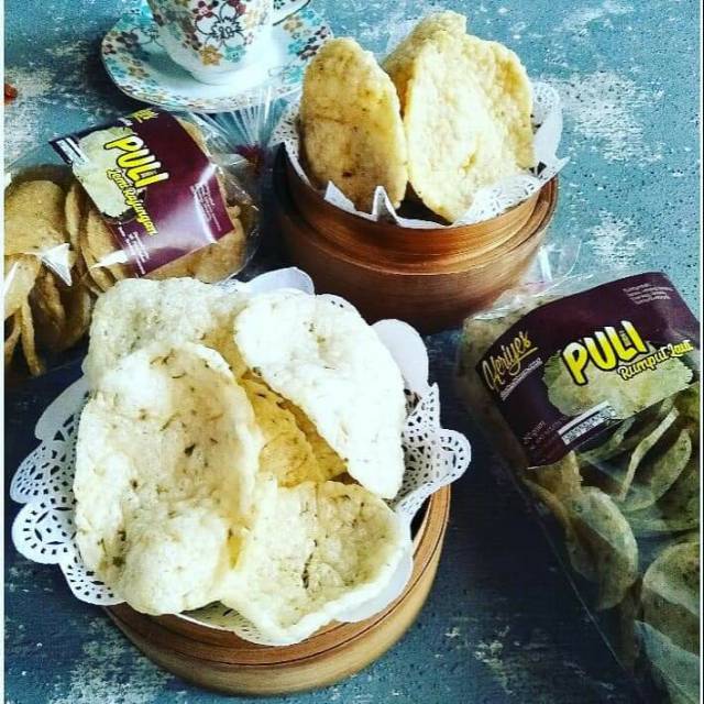 Jual KERIYES KERUPUK PULI NON BORAX ( varian terinasi, rumput laut ...