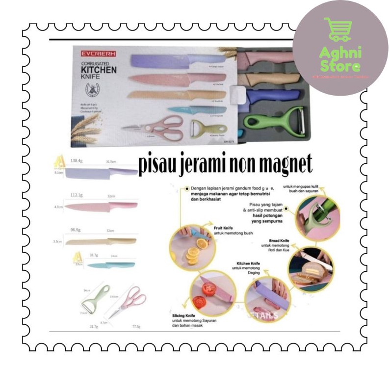 Jual Pisau Set Keramik Jerami In Shopee Indonesia