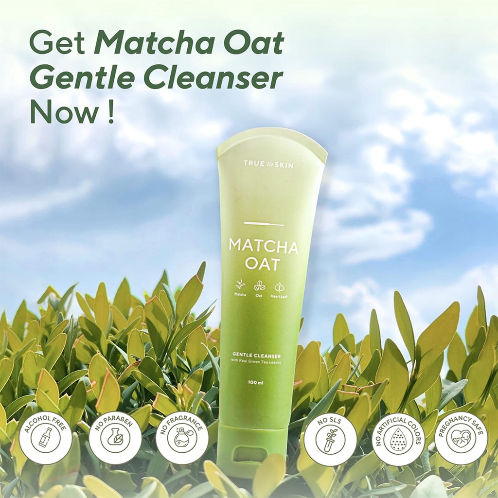 Jual TRUE TO SKIN Matcha Oat Gentle Cleanser 100ml Skincare Gel Sabun ...