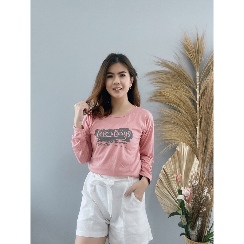 Jual Bho Zec Ootd Wanita Longslevee Kaos Kayra Jumbo Longsleeve