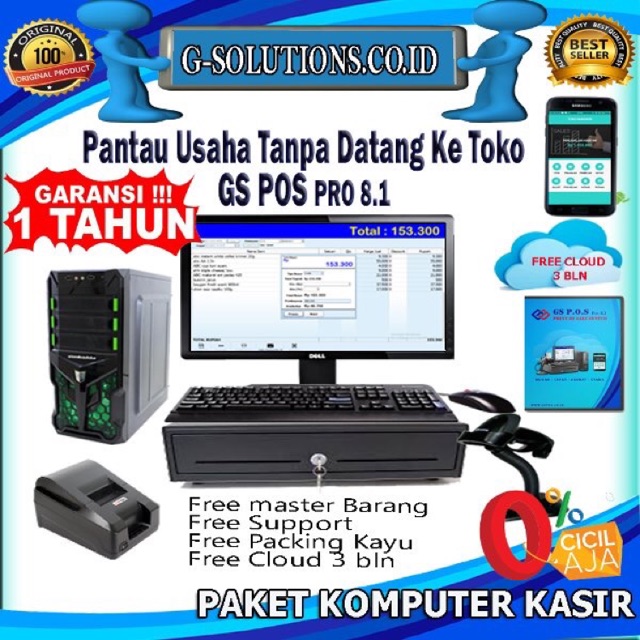 Jual Paket Komputer Kasir Full set | Program Kasir | Program Minimarket ...