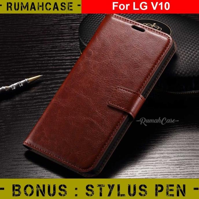 Jual LG V10 Flip Cover Wallet Leather Card Slot Case Casing Dompet