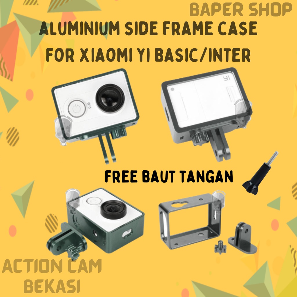 Jual Aluminium Side Frame Case Protective For Xiaomi Yi Casing Kuat ...