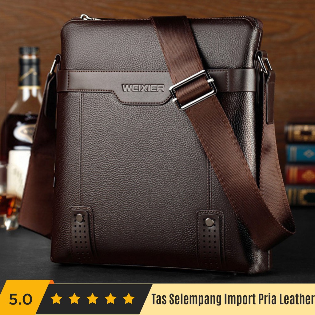 Jual [KULIT ASLI] Tas Selempang Kulit Pria Premium Import | Shopee