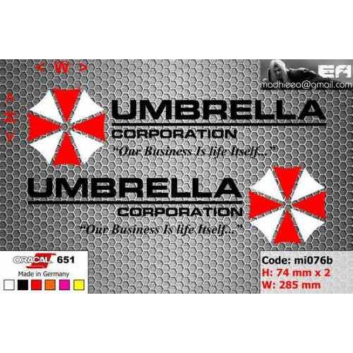 Jual ea cutting sticker / decal Code: mi076b ( umbrella corporation ...