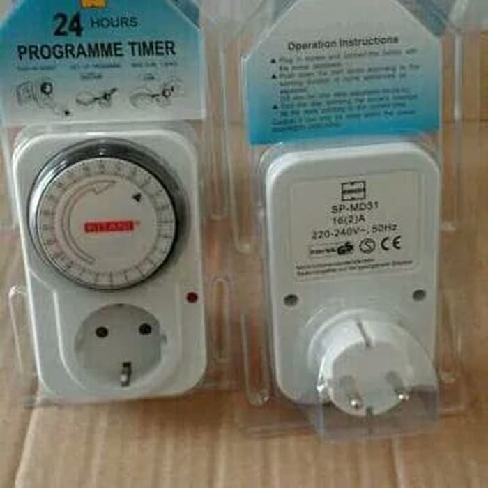 Jual Timer Manual Kitani/ Stop Kontak Timer Manual Kitani 24 Jam ...