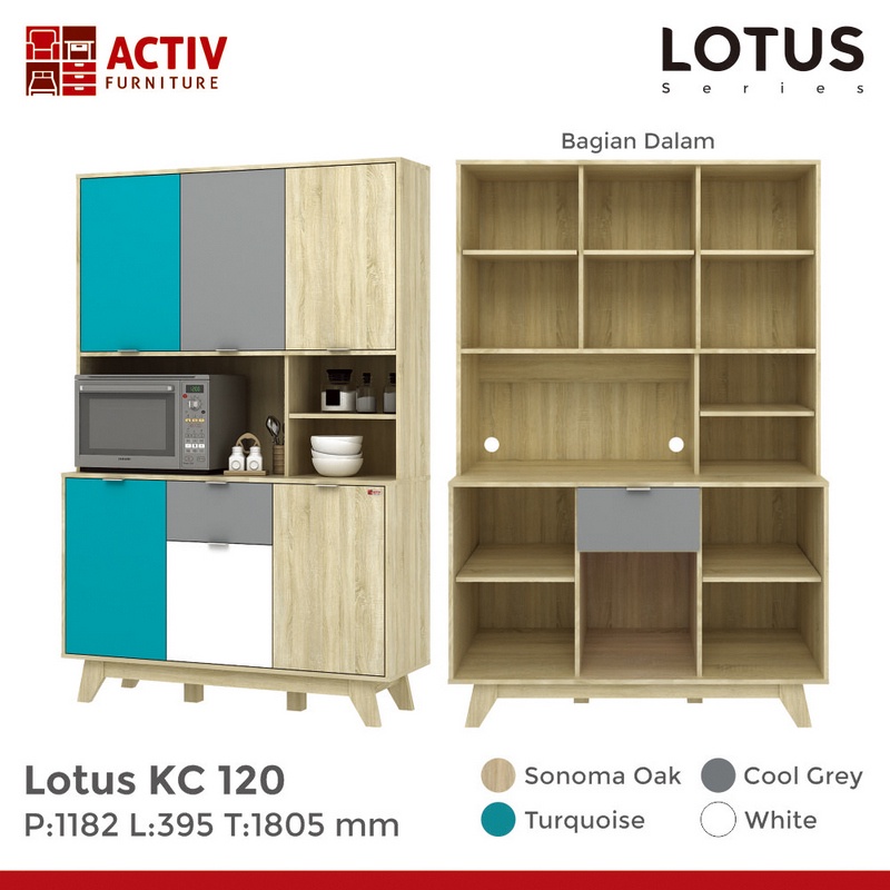 Jual Lemari Dapur Lotus Kc Activ Kitchen Cabinet Shopee Indonesia