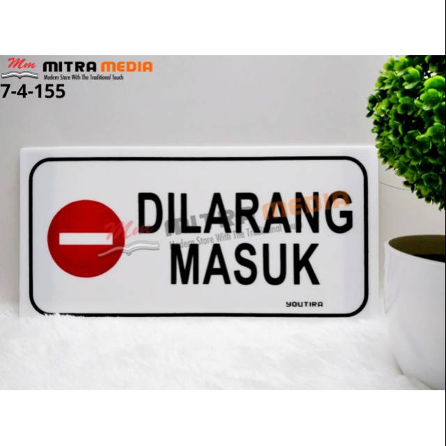 Jual Tulisan Acrylic Dilarang Masuk Dan Jagalah Kebersihan Besar Shopee Indonesia