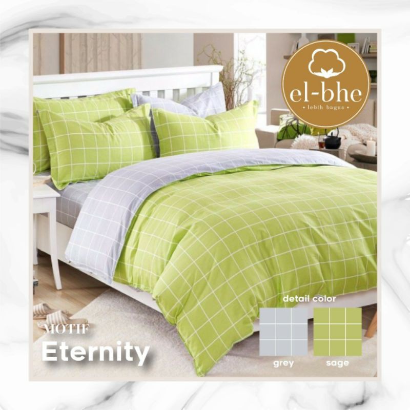 Jual Sprei Seprai Katun Motif Grid kotak Aesthetic Biru Abu putih Hijau ...
