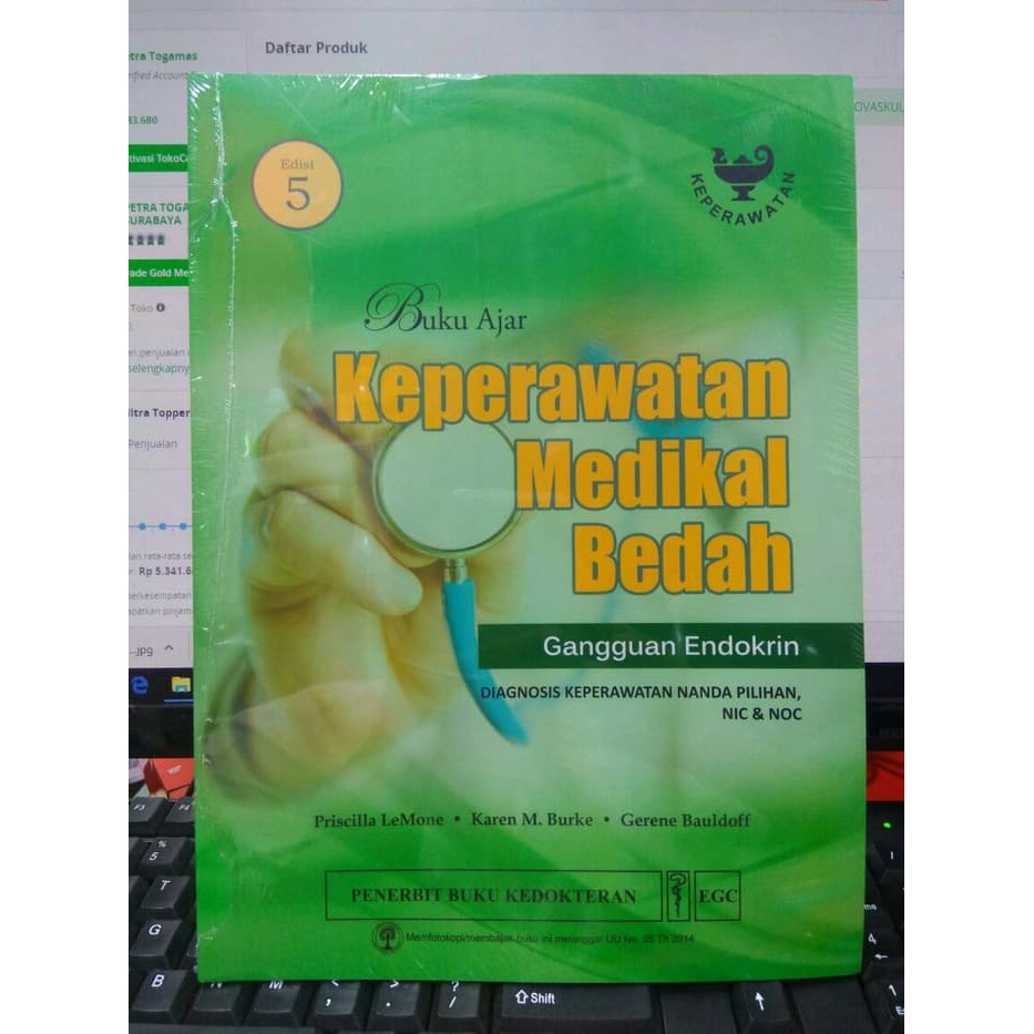 Jual Buku Ajar Keperawatan Medikal Bedah Gangguan Endokrin Shopee